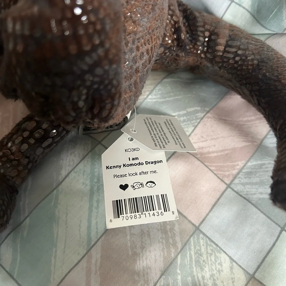 Jellycat Kenny Komodo Dragon Approx 11” New with Tag - Picture 5 of 10